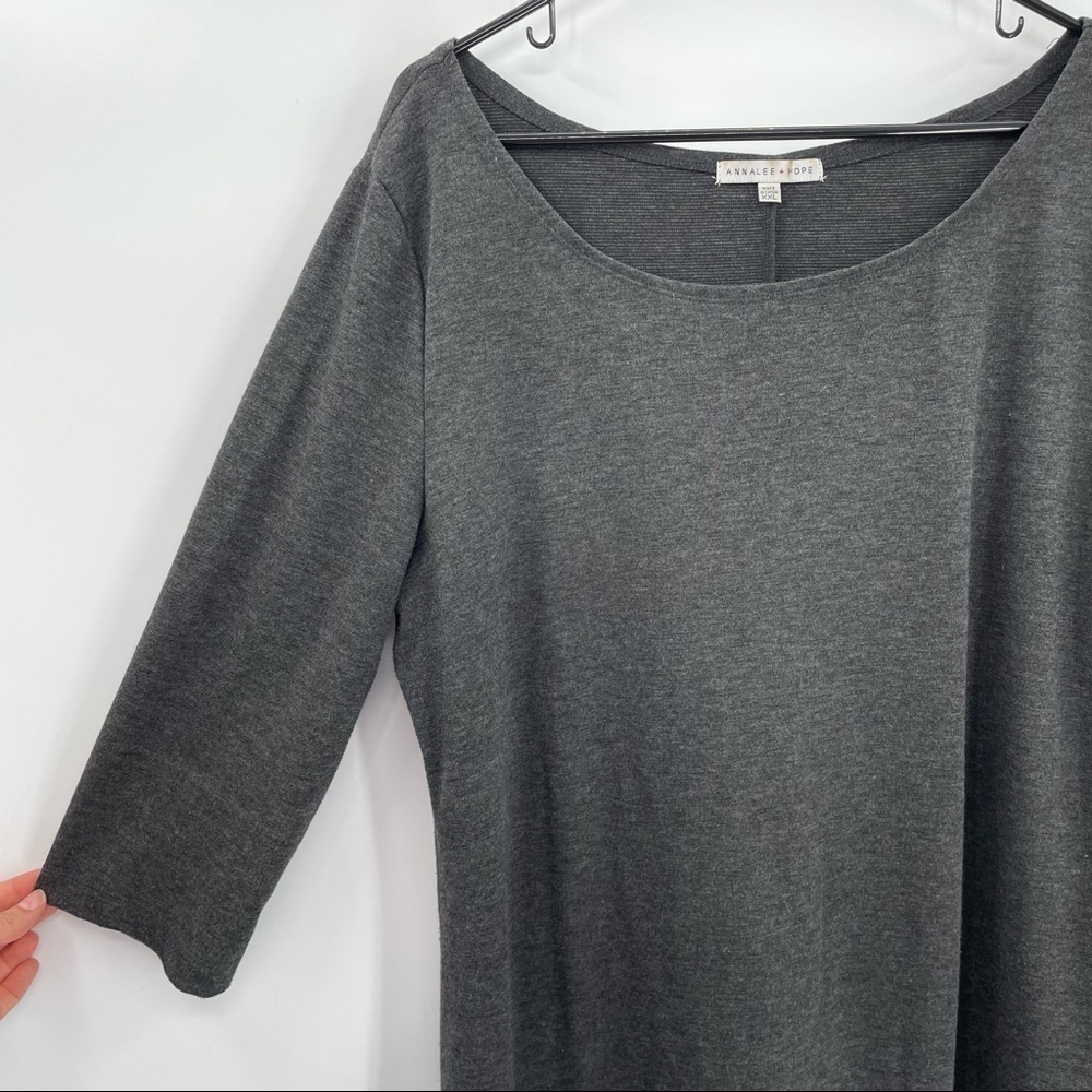 Women's Simple Dark Grey Dress - Picture 3 of 6